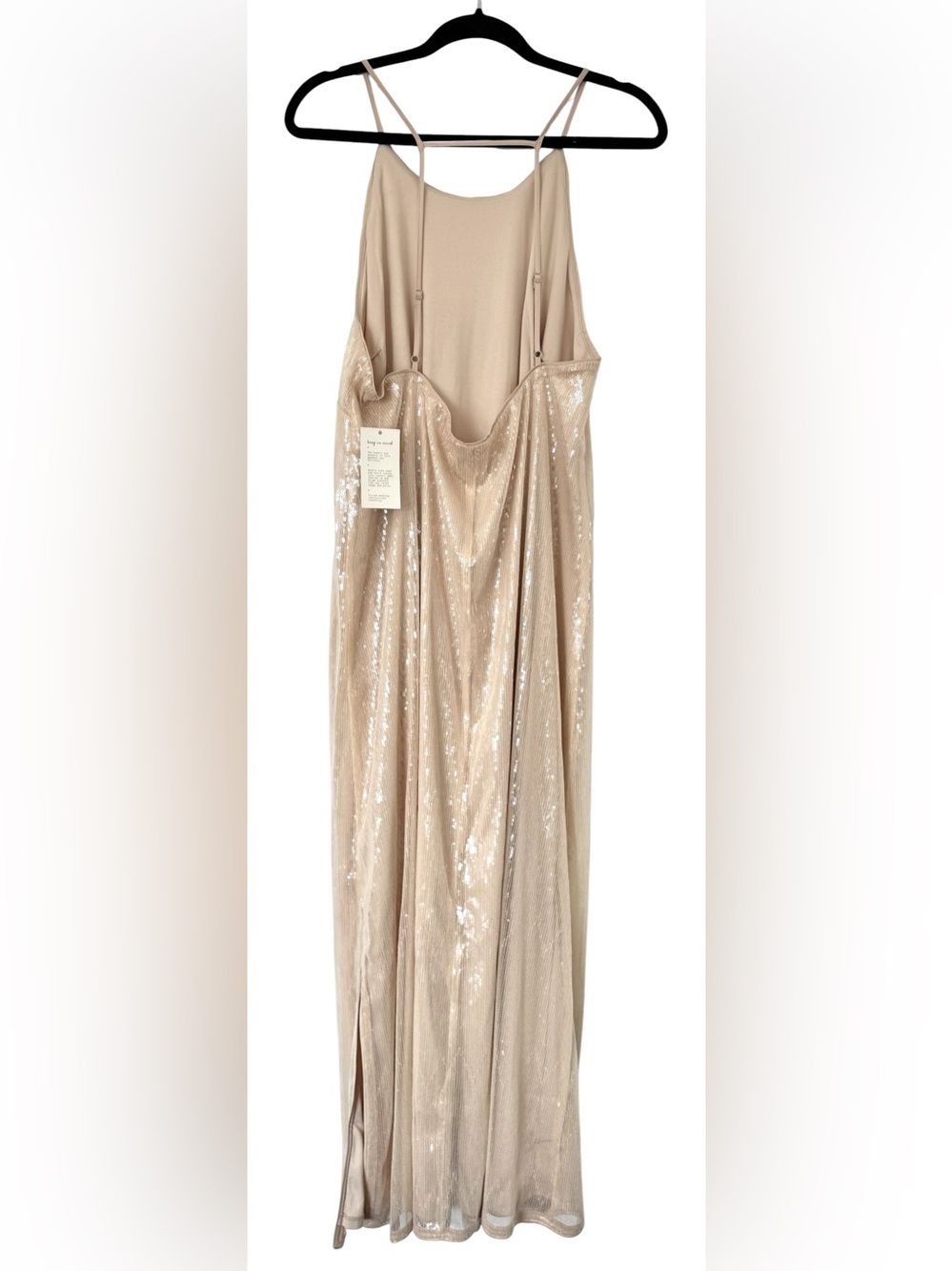 A New Day Tan Sequin Midi A-Line Dress, Size XL - NWT - Picture 5 of 10